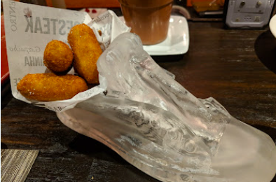 The Bazaar by José Andrés signature dishes Croquetas De Pollo
Boneless Mary's Farm Buffalo
Pa'amb Tomaquet